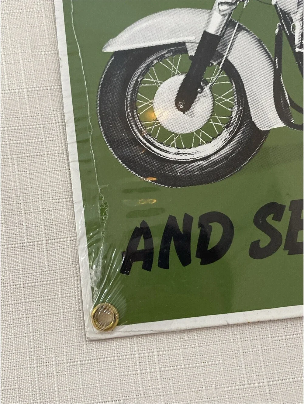 New! Vintage Harley Davidson Porcelain Enameled Metal Sign 2001 Ande Rooney: USA